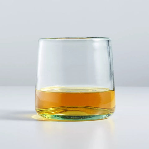 Sur La Table Recycled Green Double Old-Fashioned Glass