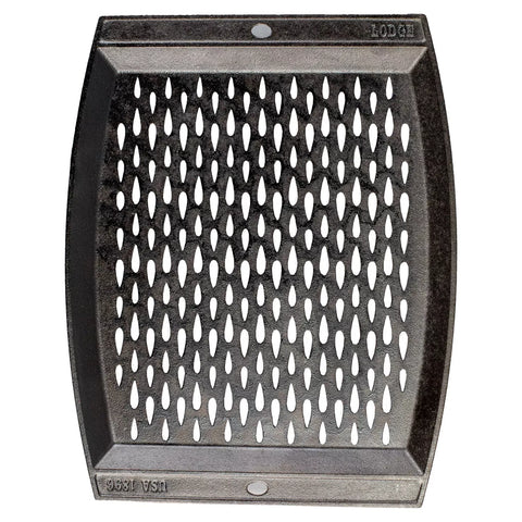 Lodge Seasoned Cast Iron Grill Topper, 15" x 12"
