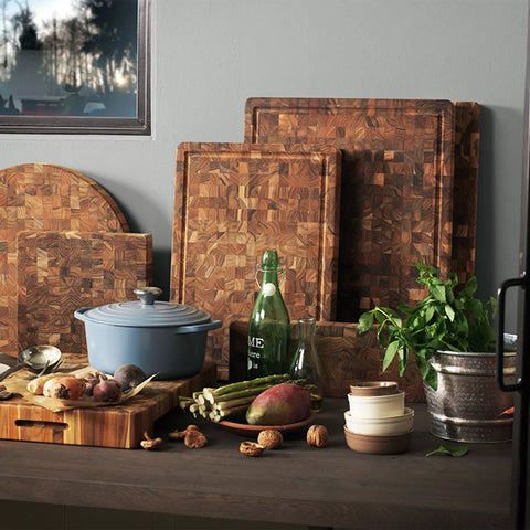 Teakhaus End-Grain Circular Butcher Block
