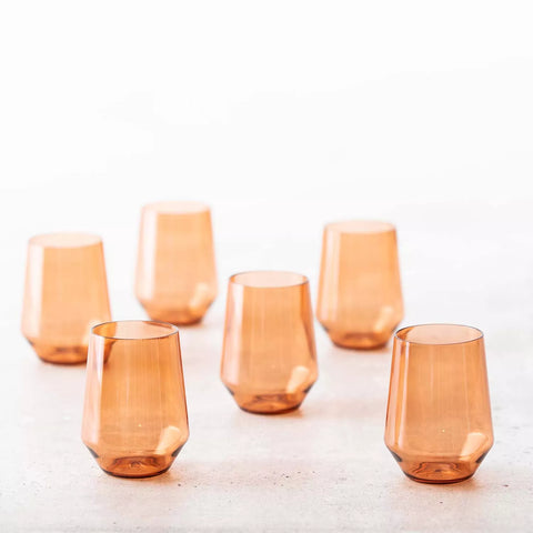 Fortessa Sole Outdoor Stemless Wine Glasses, Set of 6