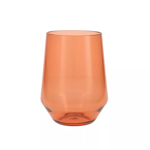 Fortessa Sole Outdoor Stemless Wine Glasses, Set of 6