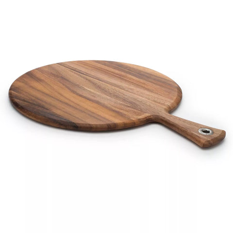 Fox Run Acacia Round Paddle Serve Board, 12"