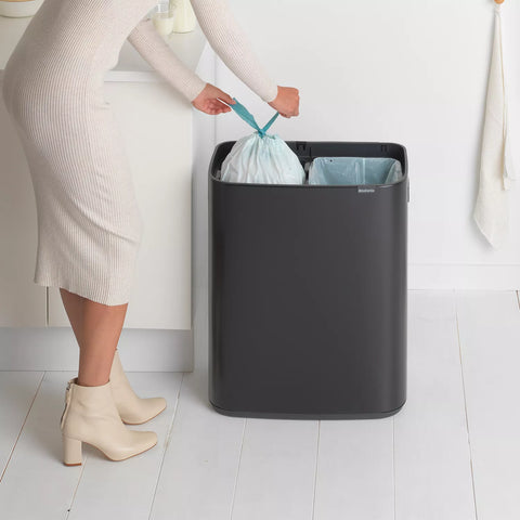Brabantia Bo Touch Top Can, 2 x 30 L