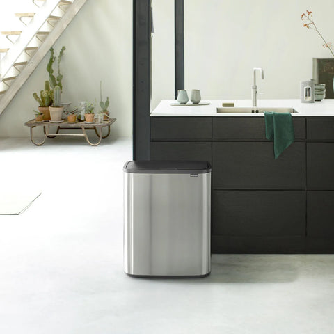 Brabantia Bo Touch Top Can, 2 x 30 L