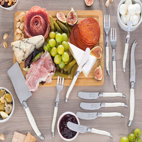 French Home 11-Piece Laguiole Style Cheese Serve Set