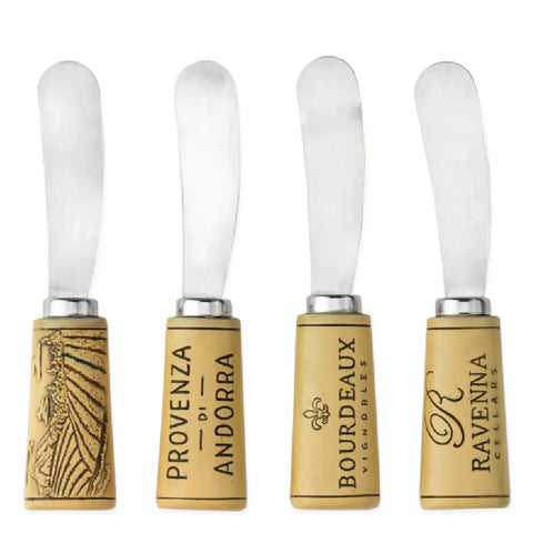 True Brand Cork Handled Spreaders, Set of 4