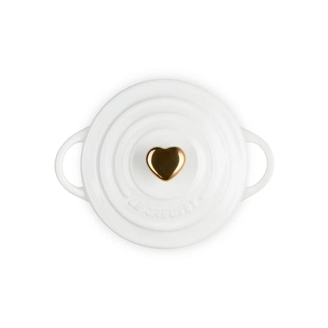 Le Creuset Petite Cocotte with Gold Heart Knob, 8 oz.