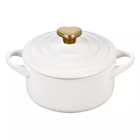 Le Creuset Petite Cocotte with Gold Heart Knob, 8 oz.