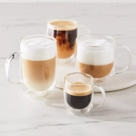 Sur La Table Double-Wall Latte Glasses, Set Of 2