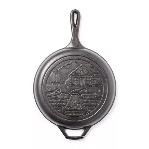 Lodge Wanderlust Seasoned Cast Iron Cabin Combo Cooker, 3.2 Qt.