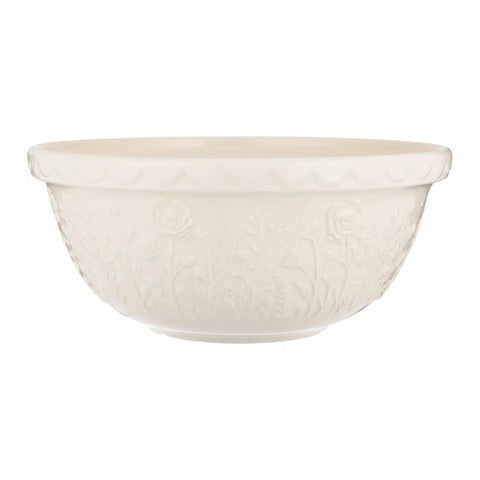 Mason Cash Cream Rose Mixing Bowl, 4.25 Qt.