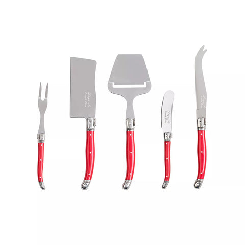 French Home Laguiole 5-Piece Cheese Knife Set