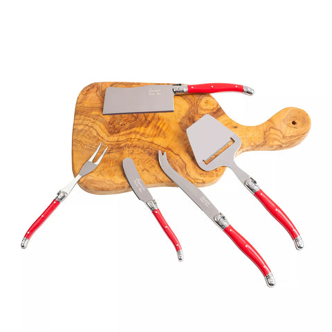French Home Laguiole 5-Piece Cheese Knife Set