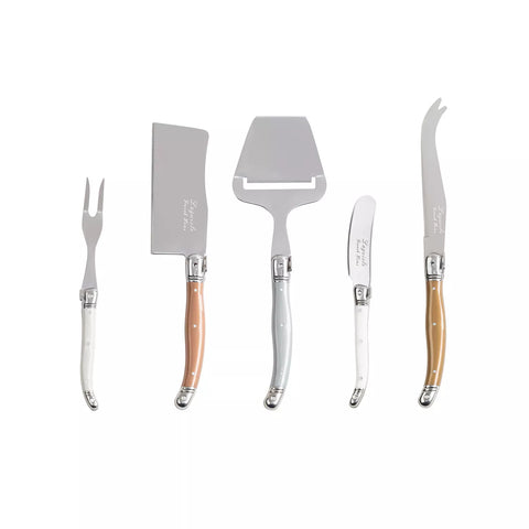 French Home Laguiole 5-Piece Cheese Knife Set