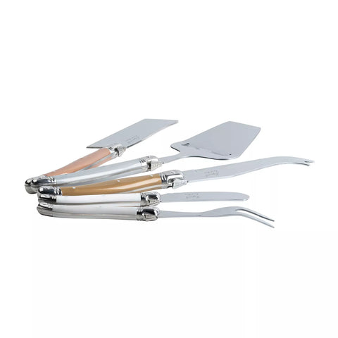 French Home Laguiole 5-Piece Cheese Knife Set