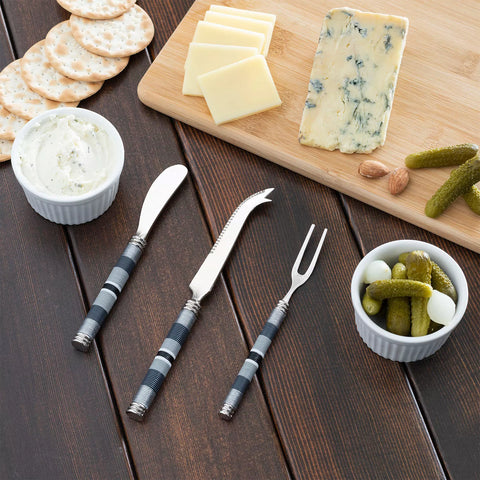 French Home Jubilee Cheese Knife, Spreader & Fork Set