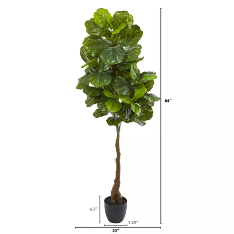 Nearly Natural Real Touch Fiddle Leaf Silk Tree