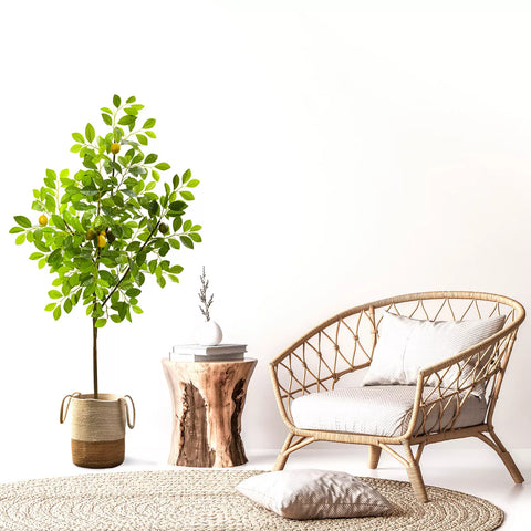 Nearly Natural Lemon Silk Tree, 61"