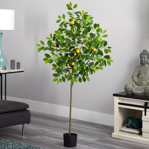 Nearly Natural Lemon Silk Tree, 61"