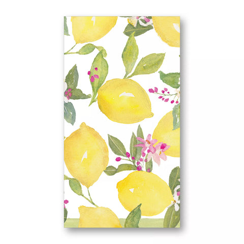 Caspari Citrus Guest Napkins, Set of 15