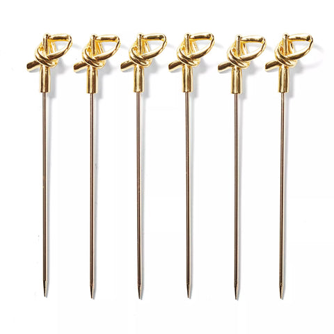 Sur La Table Bamboo Knot Cocktail Picks, Set of 6