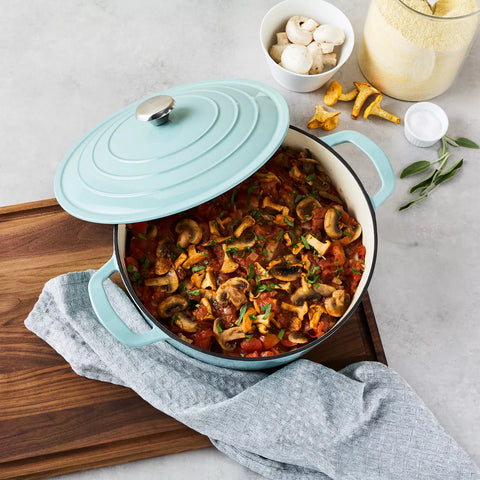Sur La Table Enameled Cast Iron Round Wide Dutch Oven, 7 qt.