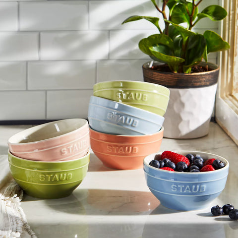 Staub Pastel Macaron Stoneware Mini Bowls, Set of 6