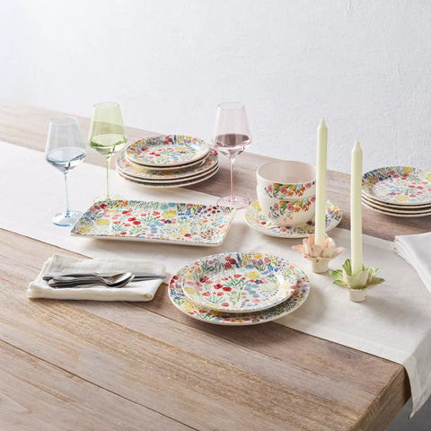 Sur La Table White Linen Table Runner, 108" x 16"