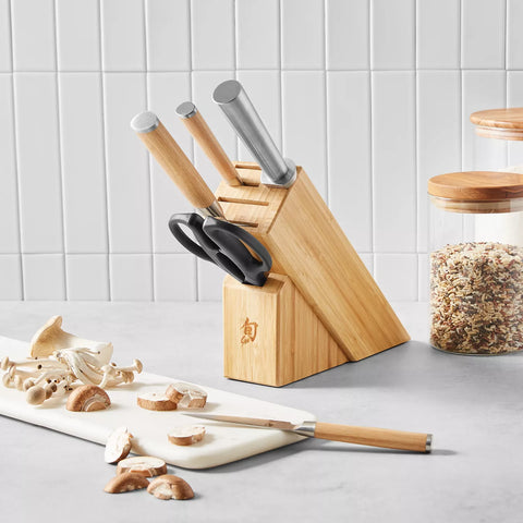 Shun Classic Blonde 6-Piece Knife Block Set