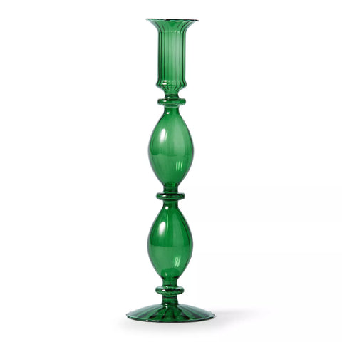 Sur La Table Glass Taper Candle Holder, 10.5"