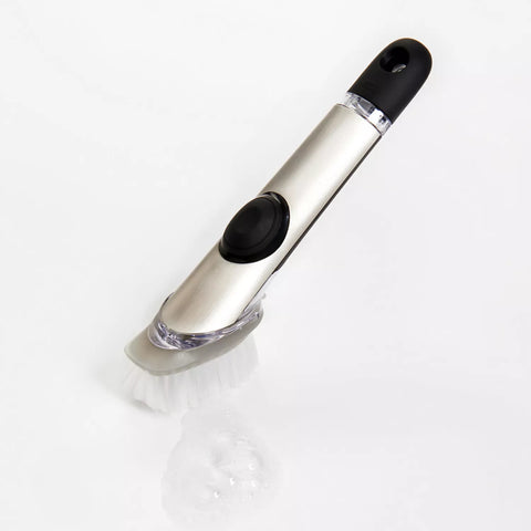 OXO SteeL Soap-Squirting Dish Brush