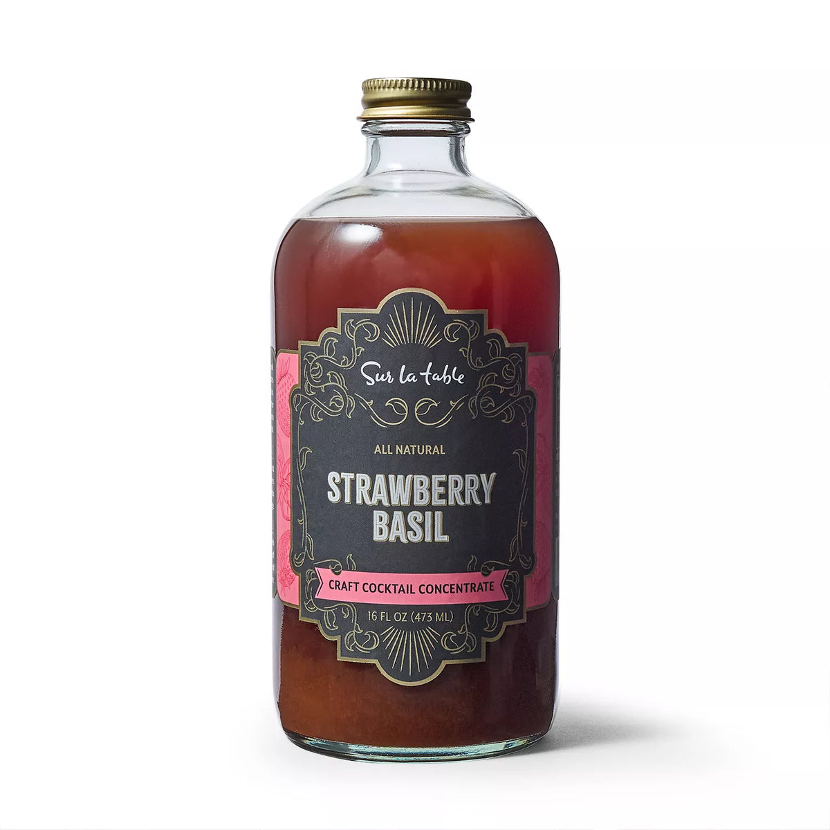 Sur La Table Strawberry Basil Craft Cocktail Concentrate