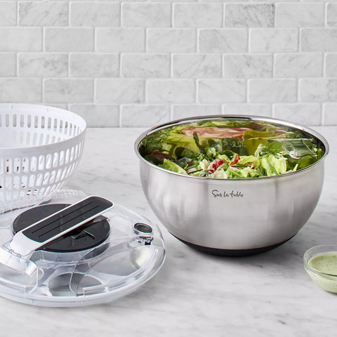 Sur La Table Stainless Steel Salad Spinner