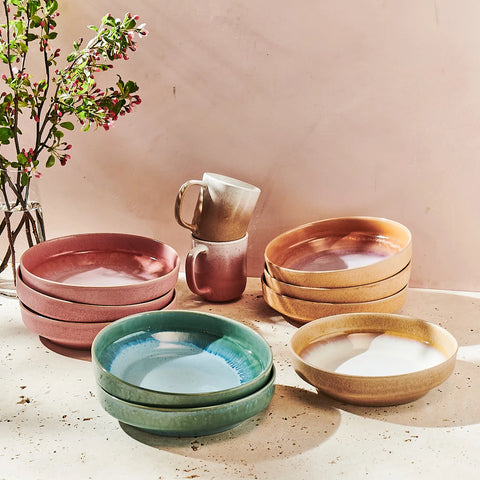 Sur La Table Lucent Reactive Glaze Pasta Bowl
