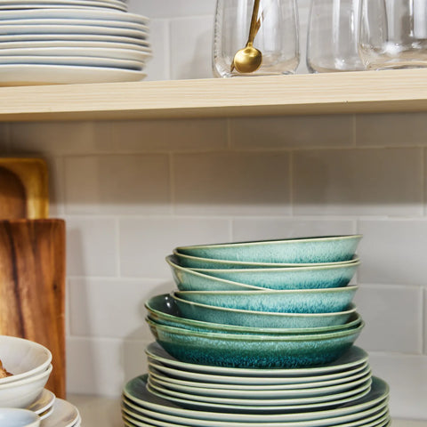 Sur La Table Cloud Emerald Pasta Bowl