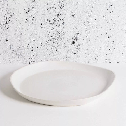 Gharyan Stoneware Round Serving Platter, 16"