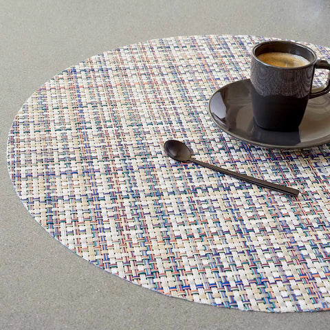 Chilewich Basketweave Round Placemat, 15"