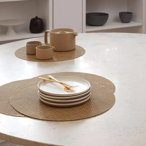 Chilewich Basketweave Round Placemat, 15"