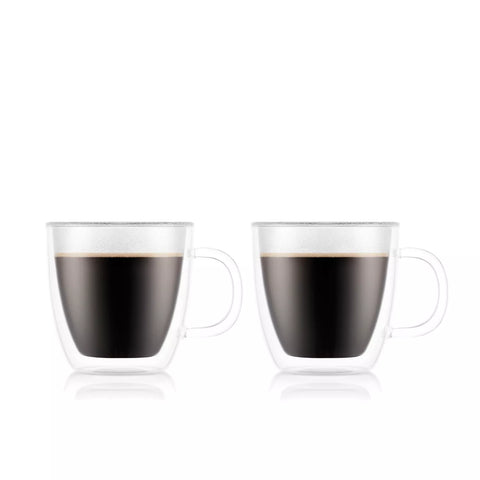 Bodum Bistro Double Wall Espresso Glasses, 5 oz., Set of 2