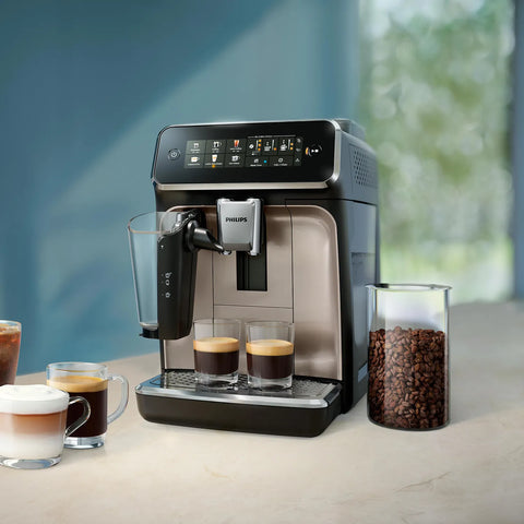 Philips 3300 Series Fully Automatic Espresso Machine with LatteGo Milk Frother