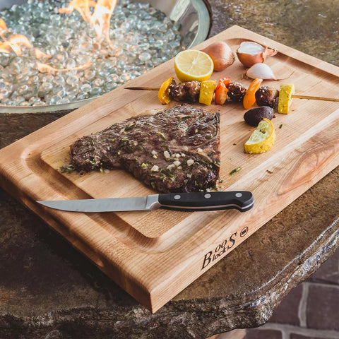 John Boos Maple Edge-Grain Cutting Board w/ Juice Groove, 1.5" Thick
