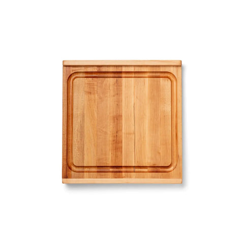 John Boos Maple Edge-Grain Countertop Cutting Board w/ Juice Groove, 17.75" x 17.25" x 1.25"