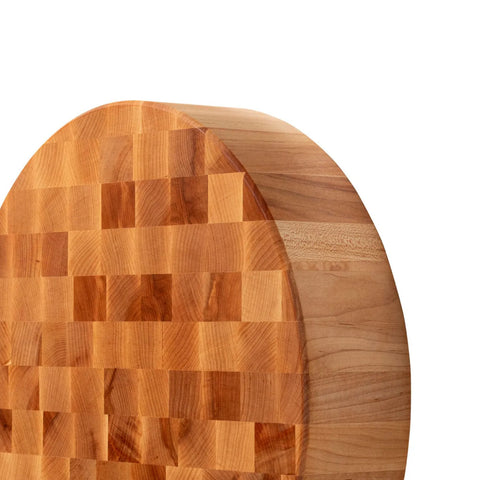 John Boos Maple End-Grain Round Chopping Block, 18" x 4"