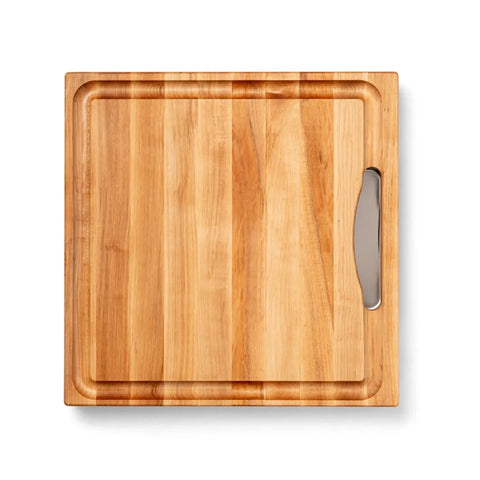 John Boos Maple Edge-Grain Cutting Board w/ Juice Groove & Handles, 2.25" Thick
