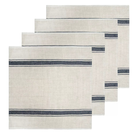 Caravan Marseille Stripe Linen Napkins, Set of 4