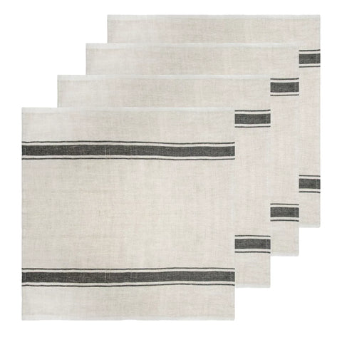Caravan Marseille Stripe Linen Napkins, Set of 4
