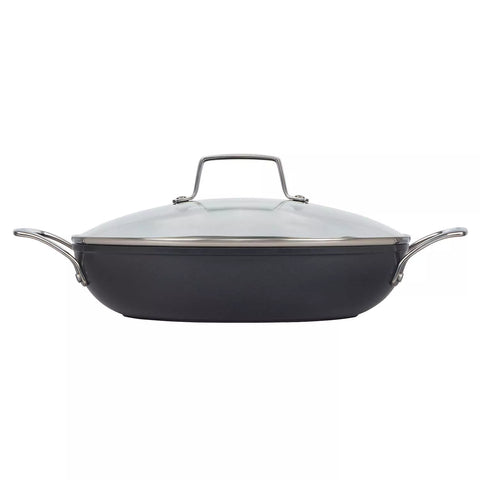 Le Creuset Essential Ceramic Nonstick Shallow Braiser with Lid