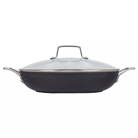 Le Creuset Essential Ceramic Nonstick Shallow Braiser with Lid