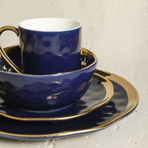 Stone Lain Florian Porcelain 16-Piece Round Dinnerware Set