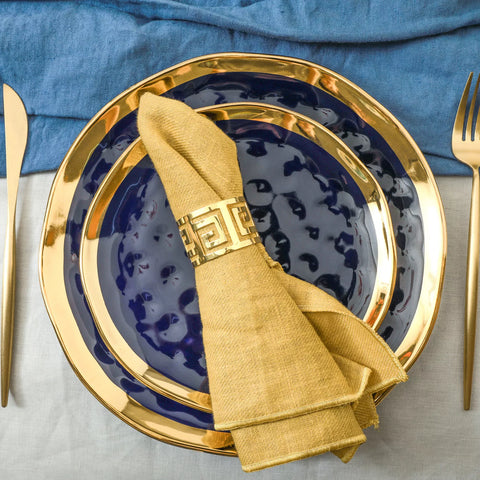 Stone Lain Florian Porcelain 16-Piece Round Dinnerware Set